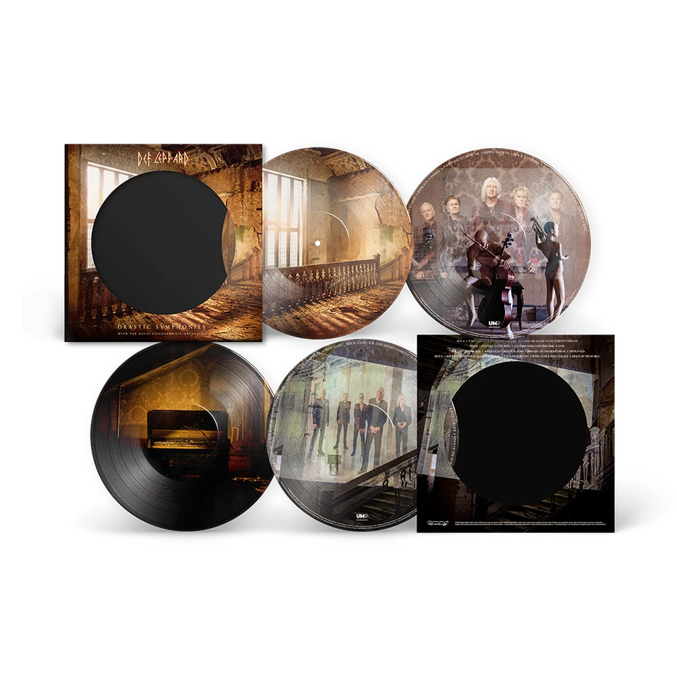 DEF LEPPARD DRASTIC SYMPHONIES LP VINYL PICTURE DISC Only 3,000 Exist IN HAND - Image 2 of 3