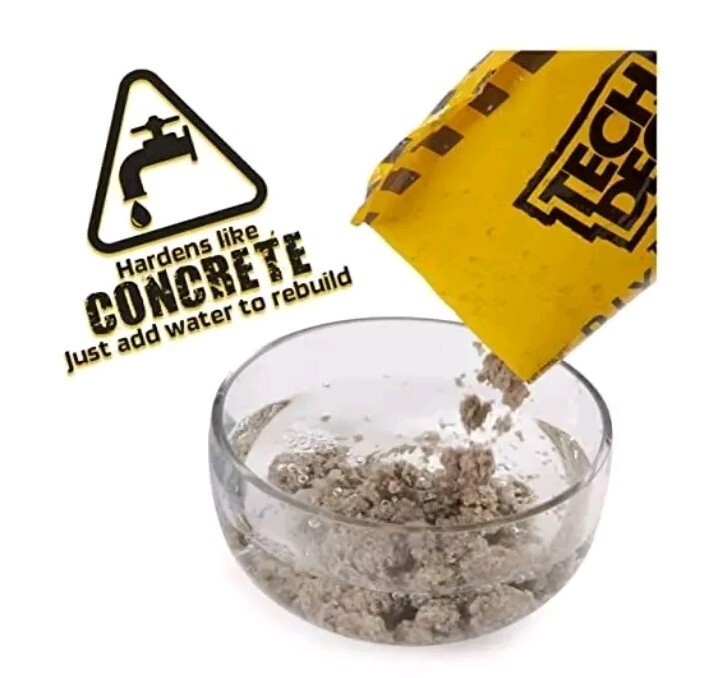 TECH DECK DIY Concrete Reusable Modeling Playset W/Exclusive Enjoi Fingerboard 