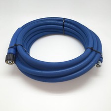 Heavy Duty Pressure Washer Hose Jet wash 3/8" 2 wire Blue Karcher or BSP ends 