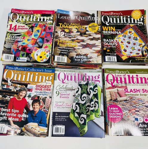 Lot of 109 Fons & Porters Love of Quilting Magazines Quilts Sewing - Picture 10 of 19