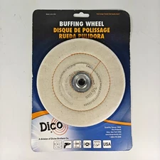 Dico 6" Cotton Medium Cushion Buffing Wheel #36, Polishing 7000186