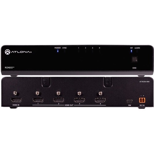 Atlona (AT-RON-444) - 4K HDR 1x4 HDMI Distribution Amplifier - Picture 1 of 5