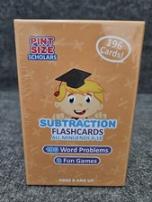 Pint Size Scholars SUBTRACTION FLASH CARDS