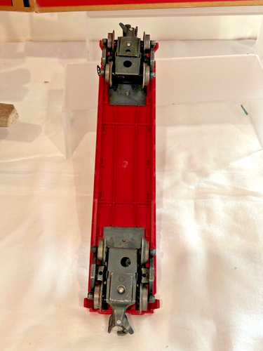 LIONEL 6800 #4 FLAT CAR-w-BEECHCRAFT PLANE-VAR-A BLT'57 ORIGINAL EX/LK/N - Picture 4 of 8