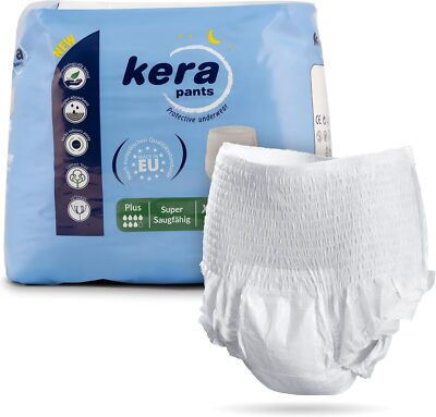 Kera Pants Plus - Inkontinenz Windeln für Erwachsene starke Unisex Windelhosen 