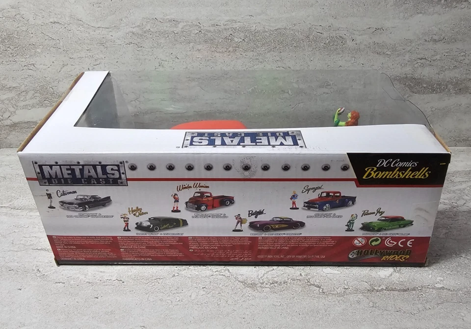 Jada Toys DC Comics Bombshells Poison Ivy y Chevy Bel Air 1953 auto fundido a presión nuevo en caja Foto 4 de 4