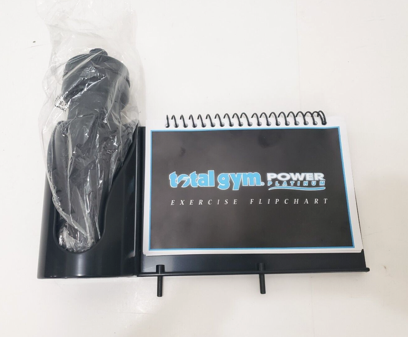 Total Gym Power Platinum Exercise Flip Chart Guide with Water Bottle