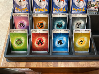 Pokemon Prismatic Evolutions HOLO Energy Set of 8 - Holo Foil Near Mint