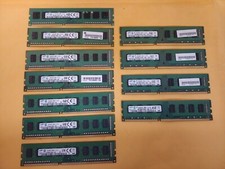 Lot of 11 Samsung 4GB 1RX8  2Rx8 PC3-12800U Desktop Memory Total: 44GB 11x4GB 
