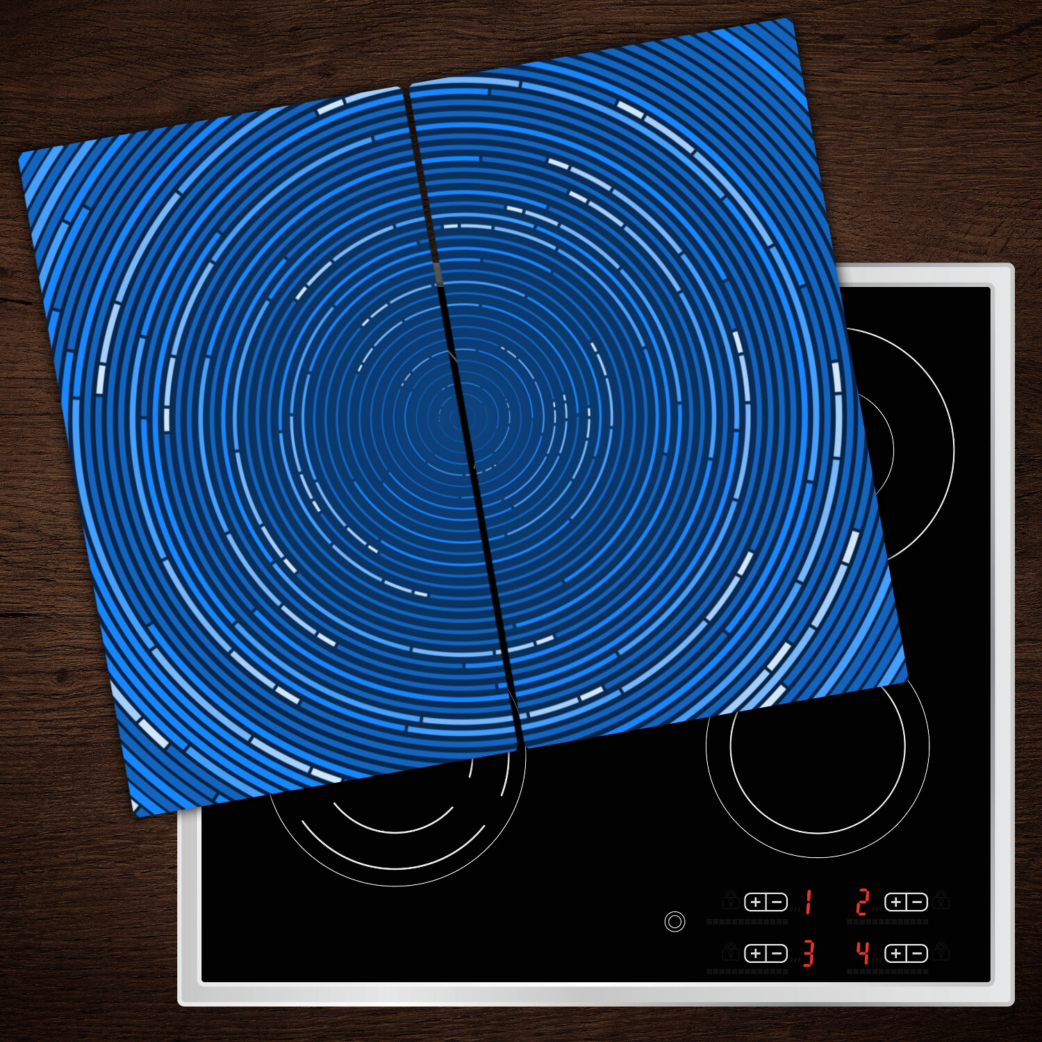 Glass Worktop Saver Ceramic Induction Hob Protector Cover Abstract