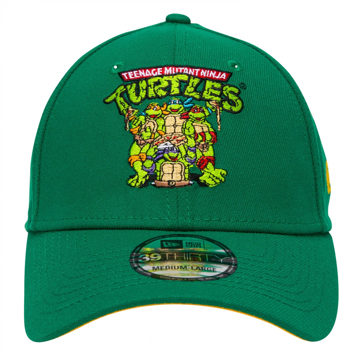 Teenage Mutant Ninja Turtles 90's Logo 39Thirty Fitted Hat Green