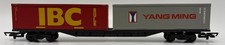 R6140 Hornby - Container Wagon 2 X 30ft - 'IBC BULK / YANG MING' - Boxed