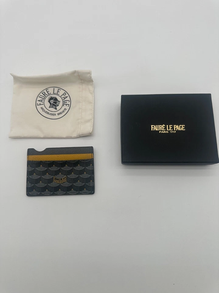 Faure Le Page Paris 黑色 4CC 卡夹黄色带盒形状良好 — 第 2/4 张图片