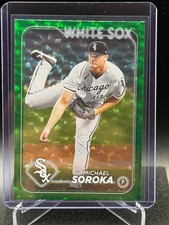 Michael Soroka 2024 Topps Green Crackle Foilboard #351/499 - Chicago White Sox