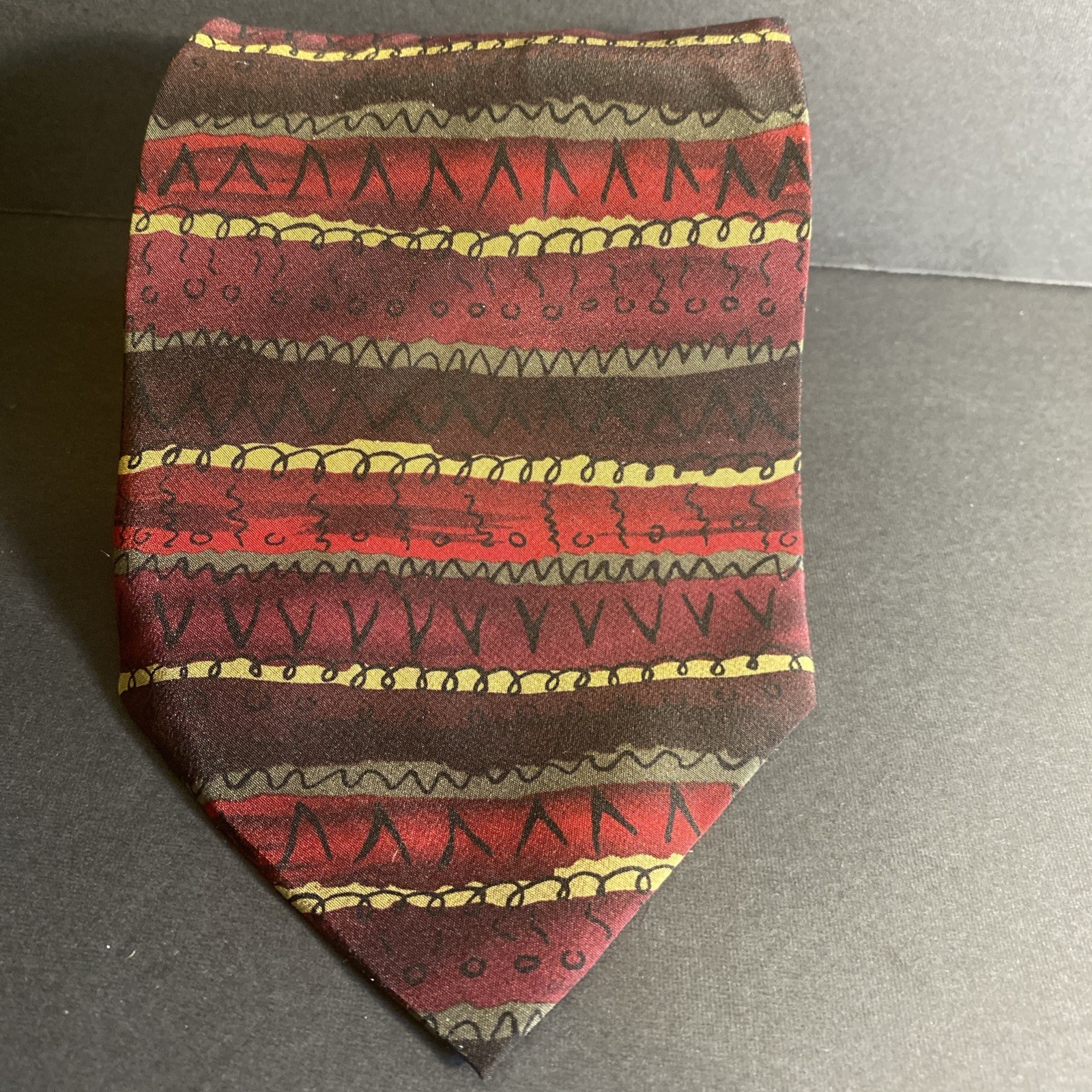 Jerry Garcia Brand Neck Tie Like A Twittering Machine Collection  Fourteen Silk