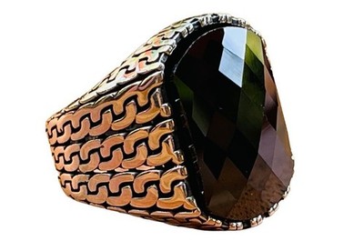 Turkish Handmade 925 Sterling Silver Men's Ring P1