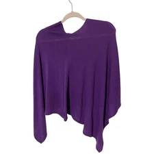 Cejon Purple Women's Acrylic One Size Shrug  Preppy Old Money Quiet Luxury