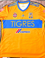 Adidas Tigres UANL Soccer Jersey Shirt Men's XL Yellow/Blue Liga MX
