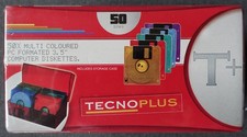 50 Neuwertige Farbige Multi PC Disketten 3.5"  mit aufbewahrungsbox.