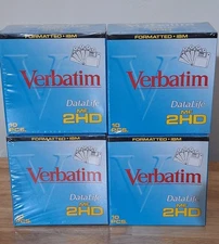 4 Box Lot 3.5" Floppy Disk Verbatim, 2HD Never Opened Sealed (40 TOTAL DISK)