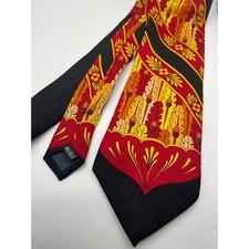 Vintage Rush Limbaugh 96 Silk Tie Red Gold Oak Leaf Acorn No Boundaries Necktie