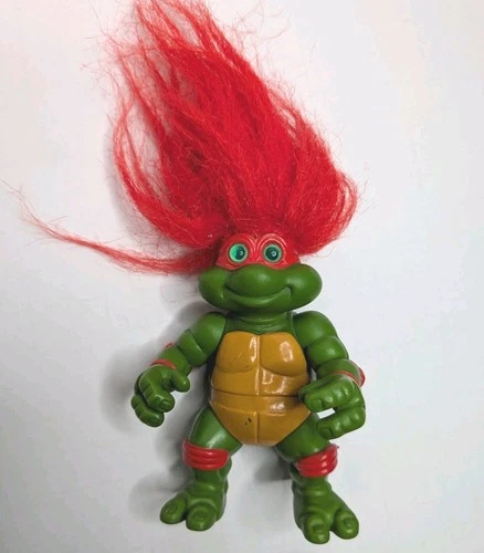 Vintage 1993 TMNT Raphael Troll Figure Teenage Mutant Ninja Turtles