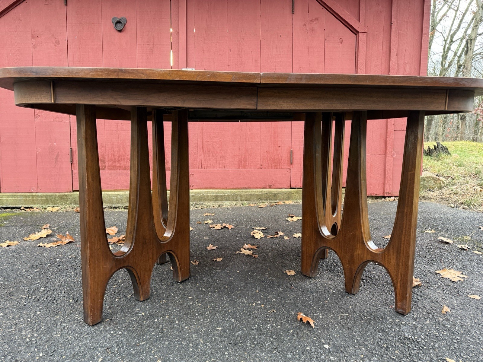 Mid-Century Modern Broyhill Brasilia Walnut Dining Table
