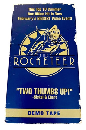 Disney's The Rocketeer Demo Promotional VHS Tape Movie Rare Never Watched - Foto 1 di 7