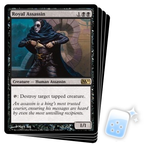 Royal Assassin X4 2011 Core Set M11 Magic Magic Magic The Gathering tarjeta como nueva - Imagen 1 de 1