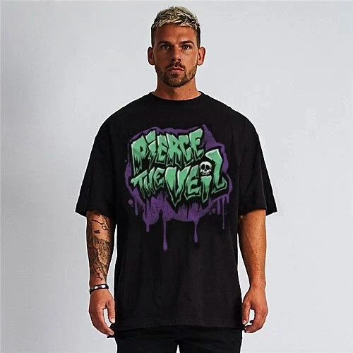PIERCE THE VEIL HARD ROCK BLACK T SHIRTS MEN'S SIZES GREEN PURPLE