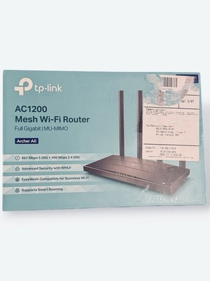 TP-Link AC1200 Gigabit WiFi Router Archer A6 Dual Band MU-MIMO Wireless