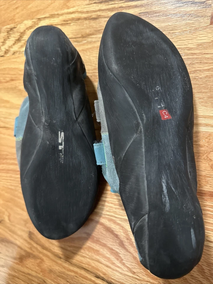 Sapatos de escalada masculinos 5.10 Rogue EUA 9.5 azul/cinza usados - Imagem 3 de 4