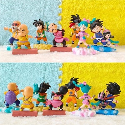 7pcs/Set Anime Dragon Ball Z Action Figures Colorful Cloud Series PVC Model Toys
