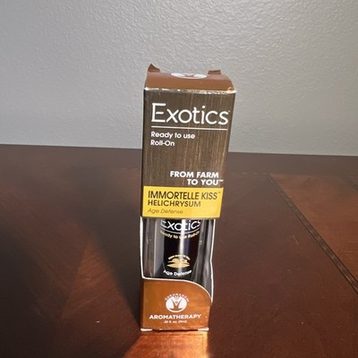 Gurunanda 0.3fl oz 9ml Helichrysum Essential Oil Exotics Roll On Immortelle Kiss