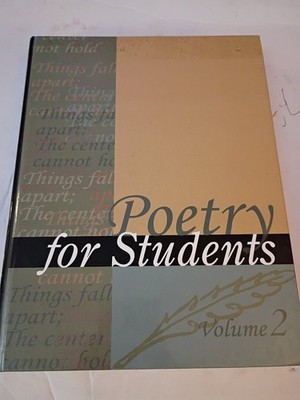 Poetry for Students Vol 2 Napierkowski Ruby 1998 Literary Criticism GALE