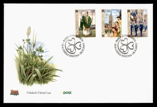 DR WHO 2003 IRELAND FDC ST PATRICKS DAY COMBO M77277