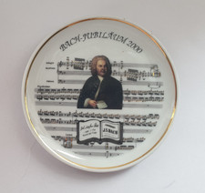 Weimarer Porzellan Untersetzer/Wandteller 10 cm, Joh. Sebastian Bach Jubil&auml;um