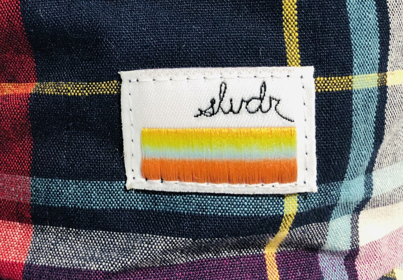 Sluder Patchwork Madras 5 Panel Strapback Adjusta… - image 3