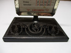 Black glass etching calendar 20's Williamsport Pa Dancing Nymph Art Nouveau — photo 3