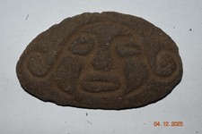 BEAUTIFUL MAYAN STONE CRYPT AMULET 5"