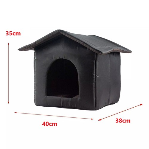 Haustierzelt Haus Indoor Warmbett mit abnehmbarem Kissen Klein Mittel Groß Haustier - Bild 22 von 23