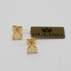 Boucles d'oreilles en or jaune 18 carats en forme de lune E.2150