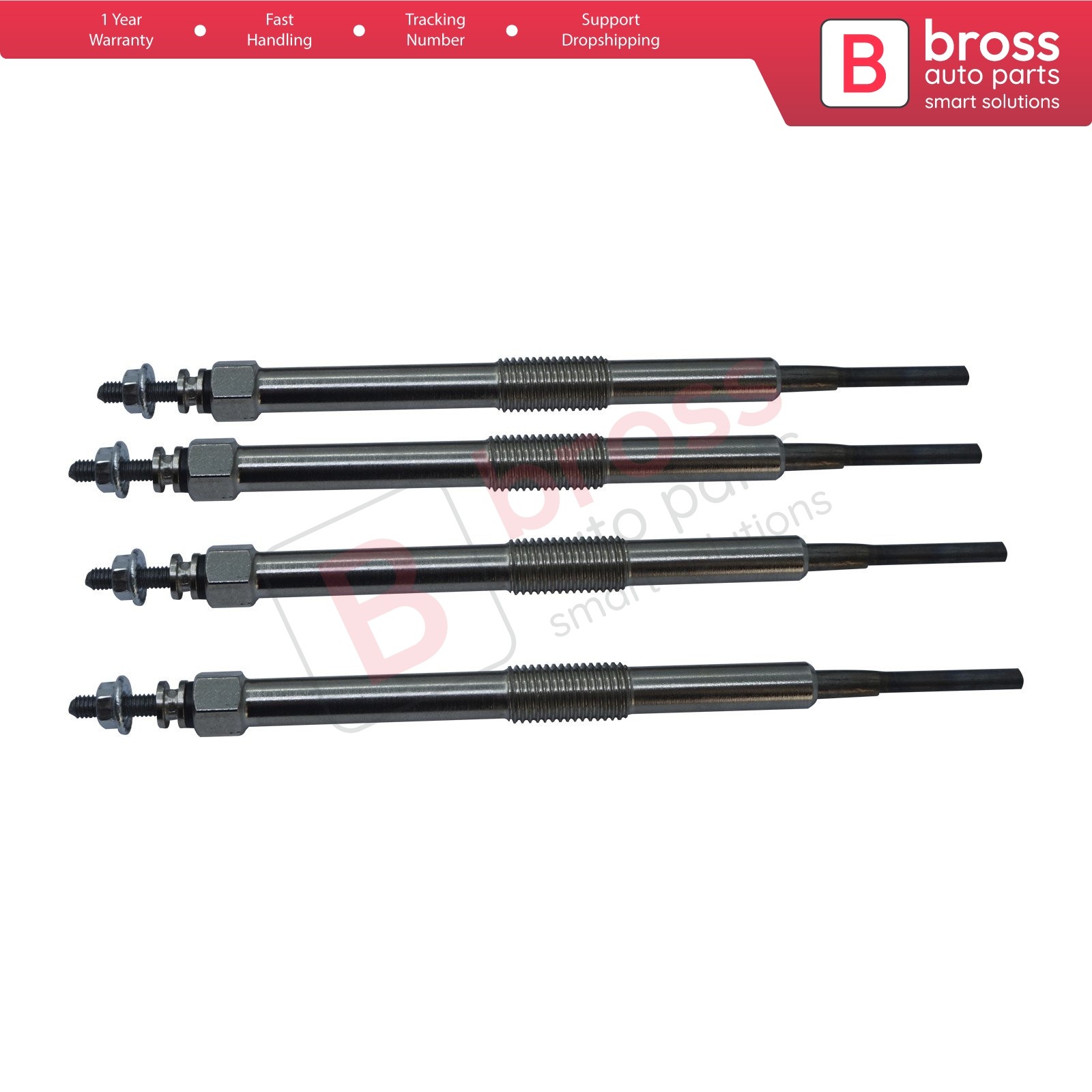 4 Pieces Heater Glow Plug 11 Volt 19850 0W010 for Toyota 1.4 D 4D Mini One D