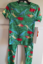 Wonder Nation Boys Dinosaur Print Pajama Set Size 4T Sleepwear NWT