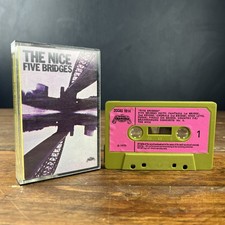 The Nice - Five Bridges ZCCAS1014 Green Shell Pink Label Cassette Tape Rare 1970