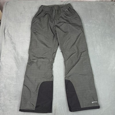 Eddie Bauer WeatherEdge Plus Snow Pants Gray Waterproof Ski Snowboard Mens Small