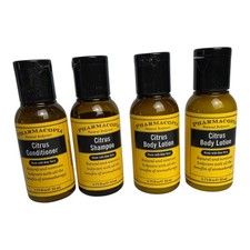 Lot of 4 Pharmacopia Citrus 0.75 oz Travel Size 1 Conditioner  Shampoo 2 Lotion