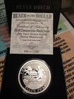 Black Swan Coronavirus Proof by Silver Shield W/Coa + Box 490 of 2386