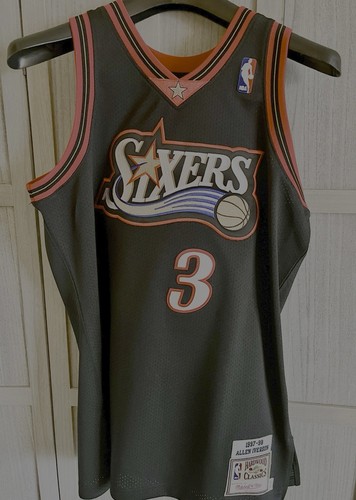authentic mitchell and ness Philadelphia Sixers Allen Iverson jersey size 40
