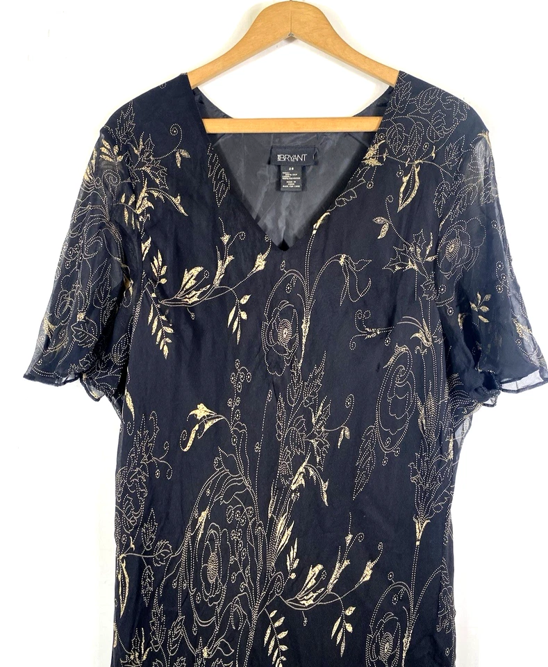 Vestido Vintage Lane Bryant 26 3X Seda Y2K Asimétrico Maxi Hada Capricho Vampiro Foto 3 de 4